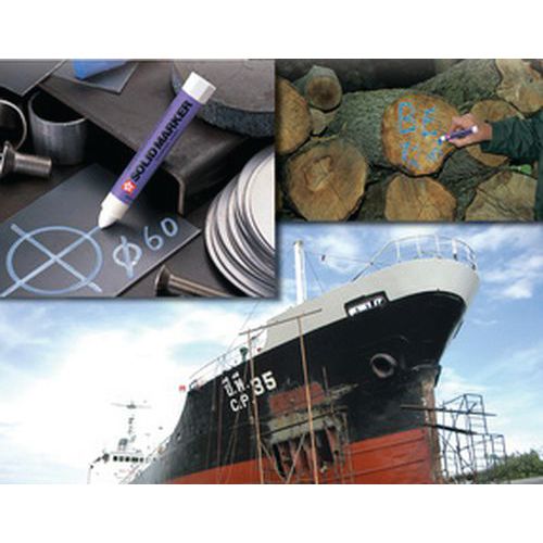 Marqueur à Usage Industriel solid Marker Blanc