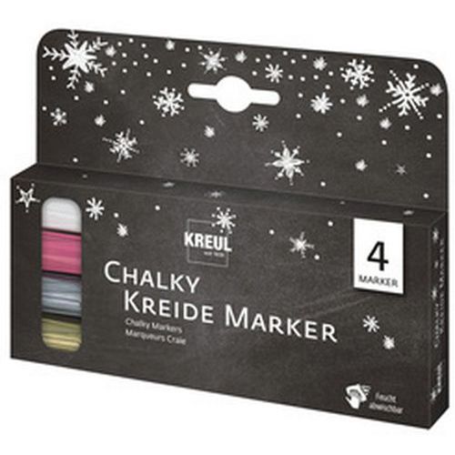 Marqueurs Craie Chalky Medium Kit De 4 Hiver