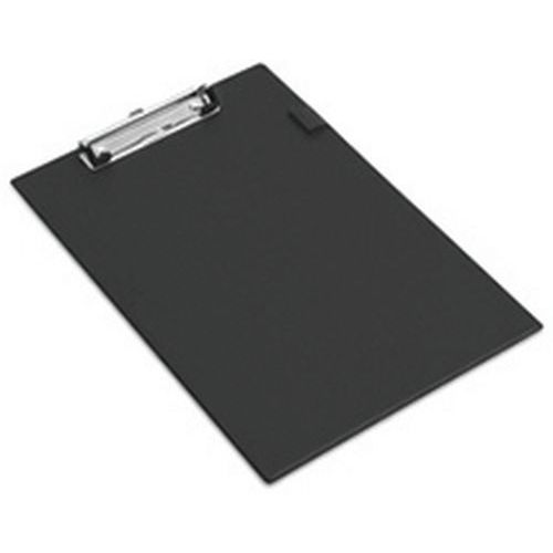 Porte-bloc Standard A4 PVC Noir - Plastifié, Durable, Idéal Bureau
