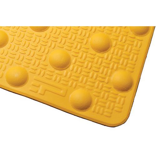 Dalle Podotactile En Résine Avec Adhésif 412 X 825 Mm Jaune