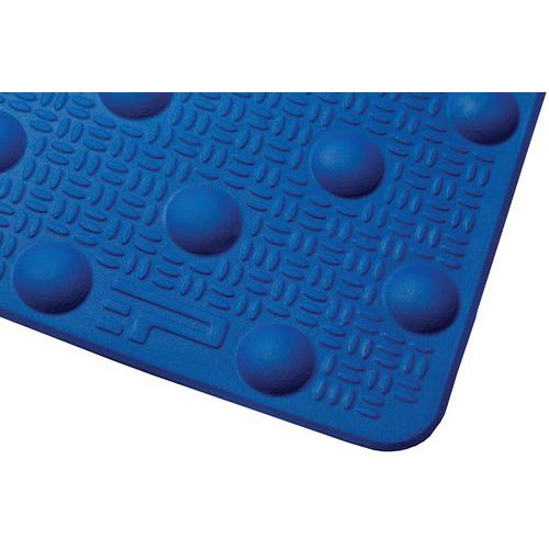 Dalle Podotactile En Résine Avec Adhésif 600 X 825 Mm Bleu