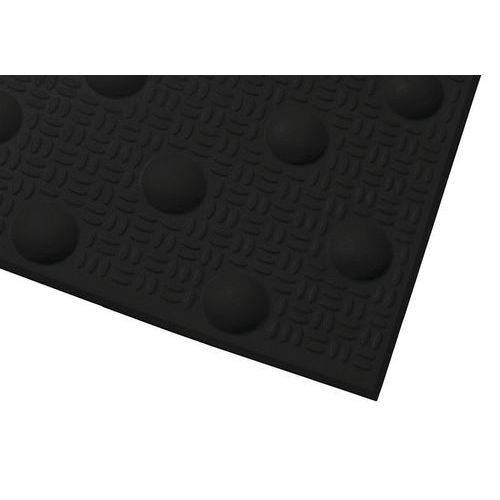 Dalle podotactile intérieure/extérieure en polymère larmé avec adhésif épais Dalle podotactile intérieure/extérieure en polymère larmé avec adhésif épais