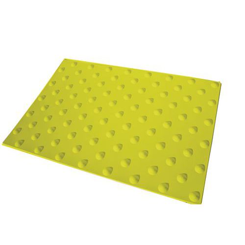 Handinorme - Dalle podotactile KELBEXT extérieure 60x82 cm Jaune - Résine Antidérapante - Accessibilité PMR