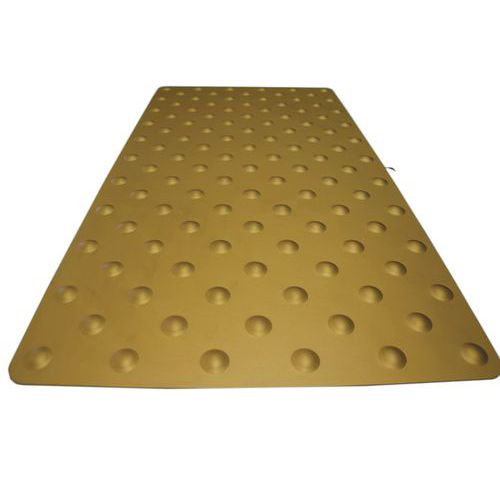 Dalle Podotactile Intérieure Tolplot En Alu 800 X 420 Mm Or