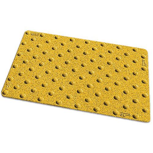 Dalle Podotactile Minérale Avec Adhésif 400 X 600 Mm Jaune