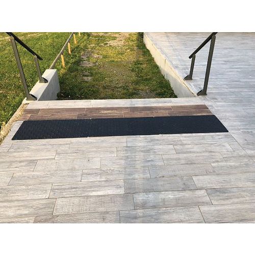 Dalle Podotactile En Caoutchouc 1.2 420x800 Mm Gris