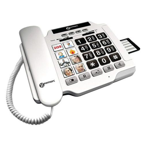 Téléphone Filaire Amplifié 30db Photophone100 - Geemarc