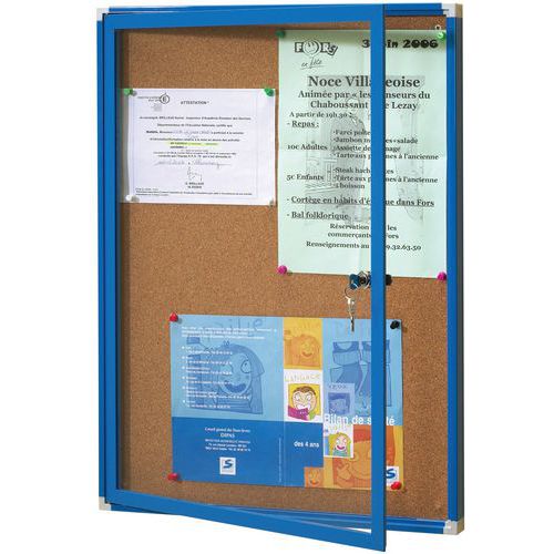 Vitrine D'affichage Standing Fd Tôle 93x67 T.5015