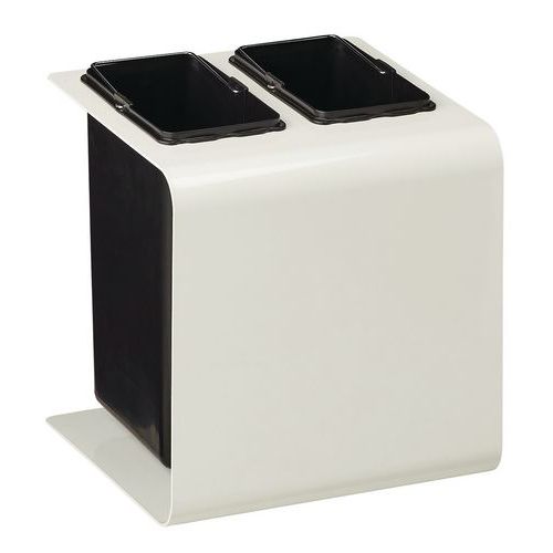 Corbeille De Tri Sélectif Tribu 2 X 15l 9016 Blanc