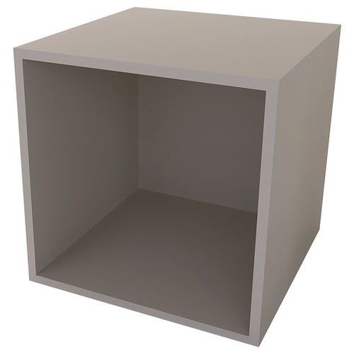 Enond Mobilier - Casier Vitrol Ouvert 50x50 cm Argile Taupe - Aggloméré Mélaminé - 10 Ans Garantie