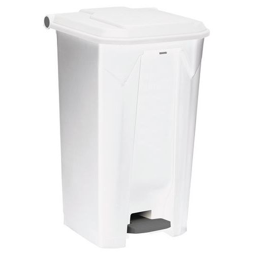 Poubelle à Pédale 100l Utilo Blanc