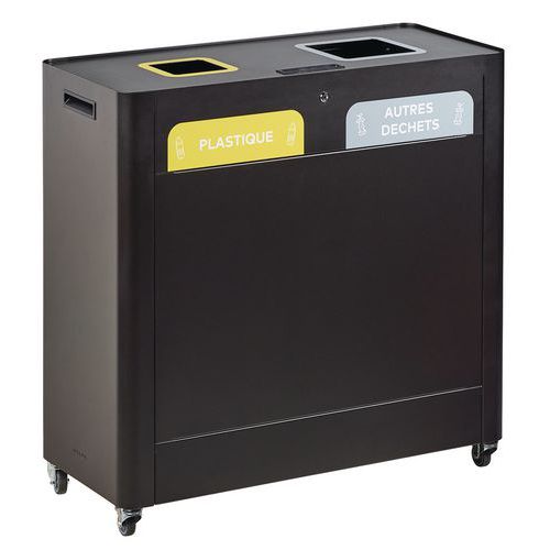 Meuble De Tri Sélectif Trimouv 2 Flux Manganèse