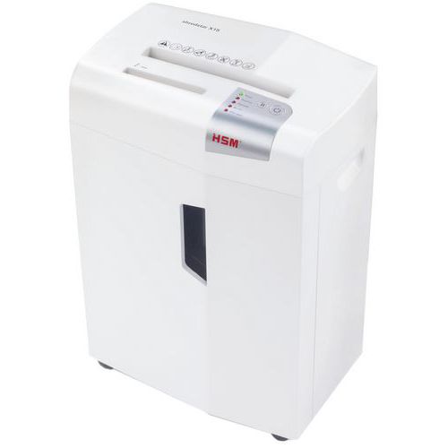 HSM - Destructeur de documents shredstar X15 P4 - Coupe croisée - Bureau partagé (4-5 personnes) - Sécurité P-4