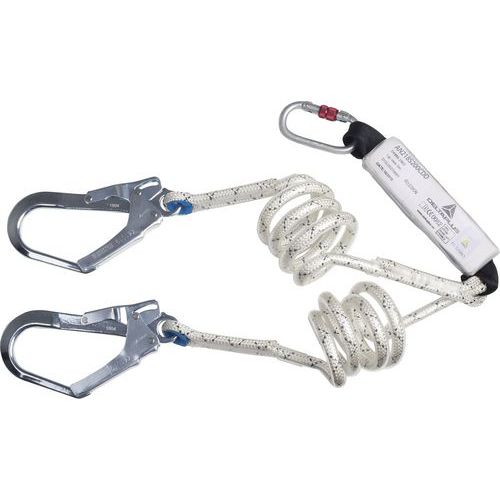 Antichute à absorbeur d’énergie en corde tressée double Ø 10.5 mm Antichute à absorbeur d’énergie en corde tressée double Ø 10.5 mm
