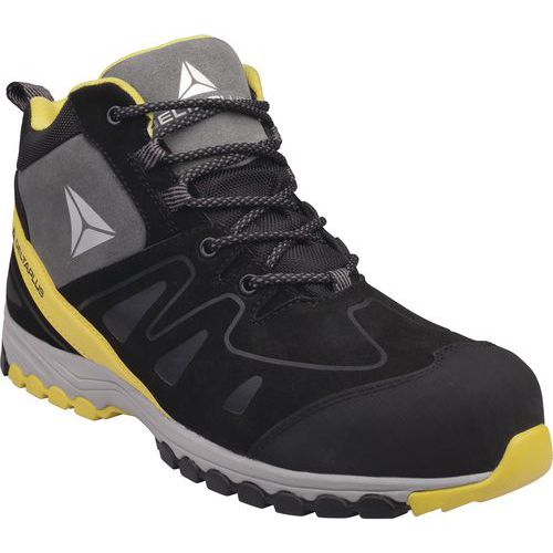 Chaussures Haute Croute Velours S3 Hro Src Noir/jaune - T47 - Homme