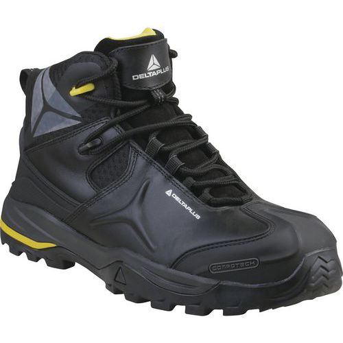 Chaussures Hautes Cuir Pleine Fleur S3 Src Noir Taille 40 - Homme