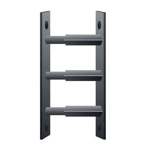 Mottez - Barre de sécurité télescopique pour fenêtre - Noir 30-55cm - Acier Époxy - Protection Fiable