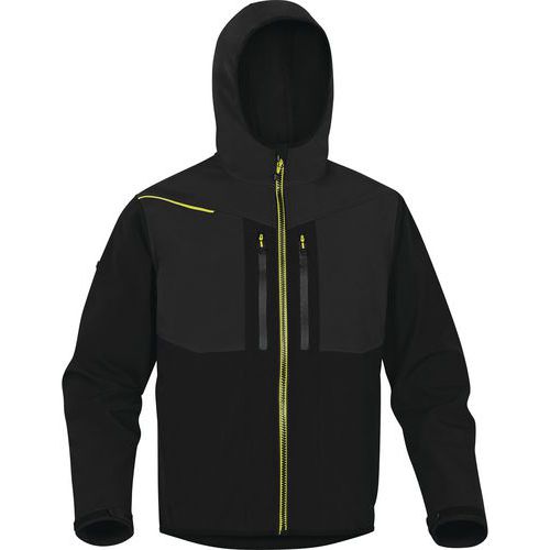 Veste Softshell 3 Couches Noir-jaune 3xl - Unisexe