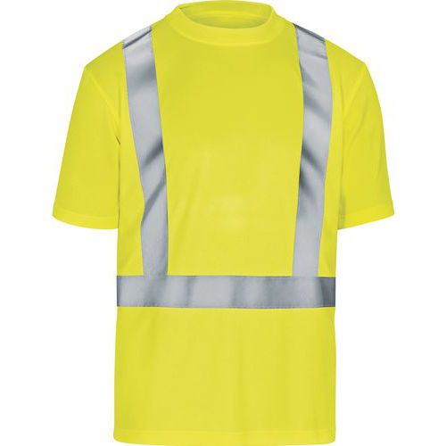 Tee-shirt Polyester Haute Visibilité Jaune Fluorescent 3xl