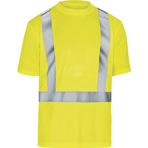 Tee-shirt Polyester Haute Visibilité Jaune Fluorescent L