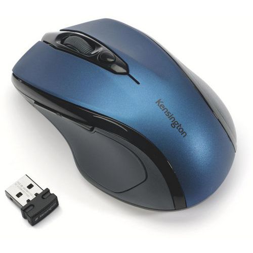 Kensington - Souris sans fil Pro Fit M - Bleu - Optique Droitier - 8760h Autonomie