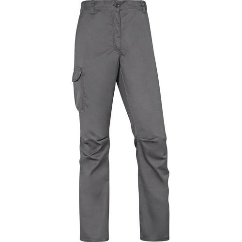 Delta Plus - Pantalon de travail Panostyle Gris/Noir L - Unisexe 240g/m² - Confort et Durabilité
