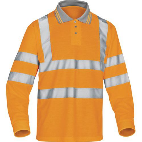 Polo Haute Visibilité Polyester Orange Fluorescent 3xl
