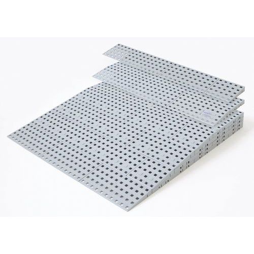 Rampe de seuil modulable intérieur Gris Polyéthylène 1000mm - Antidérapant 2000kg - Accessibilité handicapé