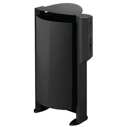 Poubelle D'extérieur Arkea Sur Pied 100l Distri.200 Sacs Canin Manganèse