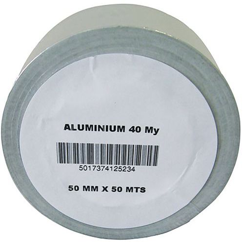 Adhésif Aluminium Gris 50mm x 50m - Étanchéité et Raccord de Conduit - Haute Résistance