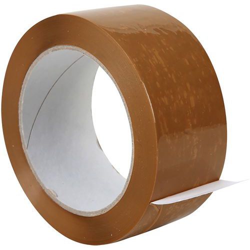 Adhésif PP Acrylique Havane 75mm x 100m - Silencieux et Résistant pour Emballages