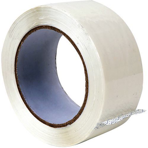 Adhésif Polypropylène Hot Melt Blanc - 48mm x 100m - Fermeture Robuste pour Cartons et Emballages