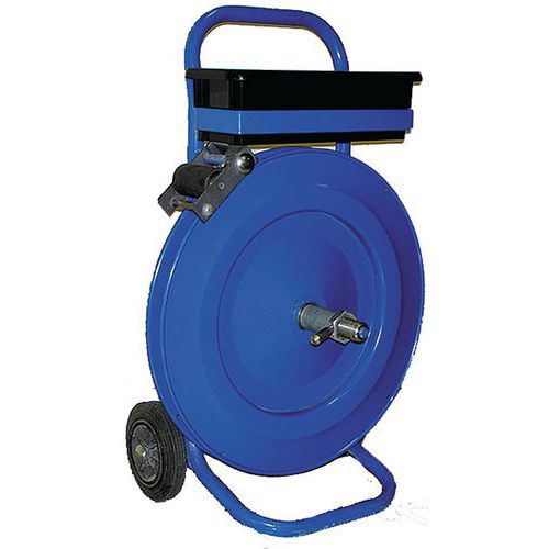 BBA Emballages - Dévidoir polyvalent DVS 403 - Pour feuillard acier et PET - Largeur 12-19mm - Mandrin 406mm