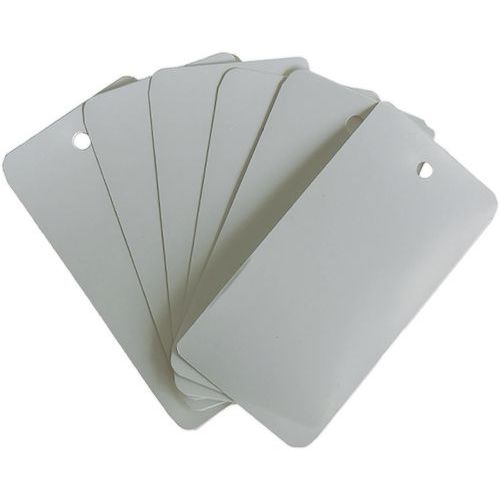 BBA Emballages - Étiquette plastique PVC rectangle 120x70mm - Lot de 1000 - Marquage professionnel