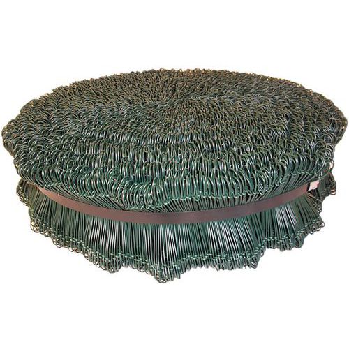 Liens plastifiés vert N°6 L 12 cm pour fermeture de sac - Acier résistant - Lot de 1000