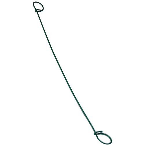 Liens plastifiés vert N°6 L 20 cm Acier - Fermeture de sac sécurisée