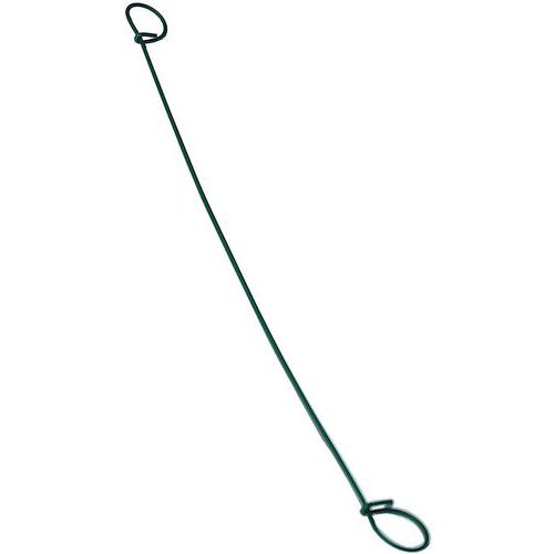 Liens plastifiés vert N°6 L 30 cm Acier - Fermeture de sac sécurisée et durable