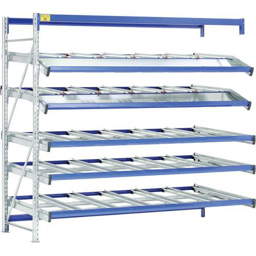 Rayonnage Suivant 2500x1410x2500 5 Tab 2 Inclinées