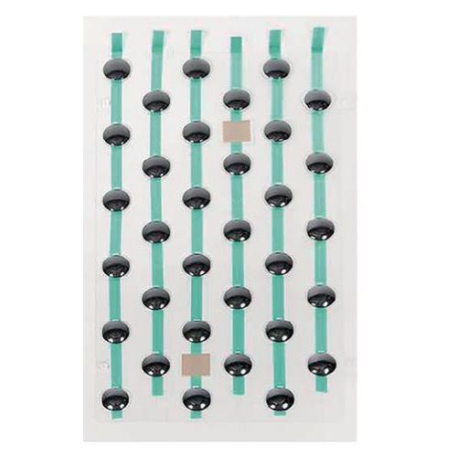 Plaques de plots podotactiles PODOKit thermoplastique noir auto-adhésifs Plaques de plots podotactiles PODOKit thermoplastique noir auto-adhésifs