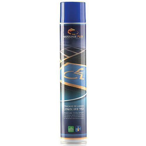 Peinture de traçage au sol aérosol bleu 750 ml - Marquage durable et visible - Idéal pour tous types de sols