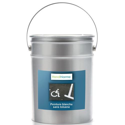 Peinture Sol Extérieur Blanche 25kg - Sans Toluène, Durable, Accessible PMR