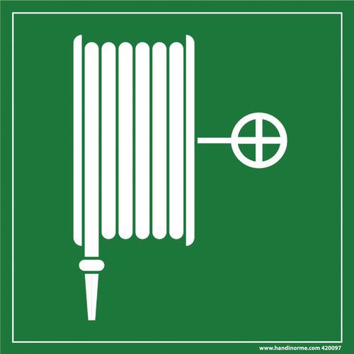 Signalétique Évacuation Lance à Incendie Pvc 250x250mm