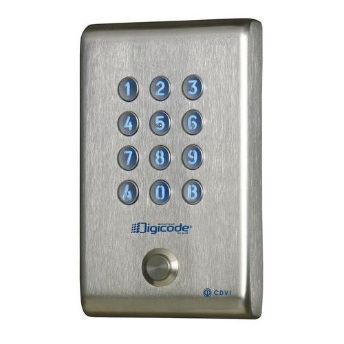 Digicode Inox + bouton Poussoir 2 Relais Digicode Inox + bouton Poussoir 2 Relais