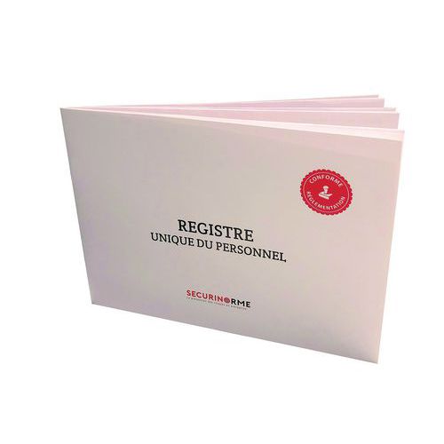 Registre unique du personnel - Panneau d'évacuation - Papier - 210x297mm - Accessibilité handicapé - Éco-responsable