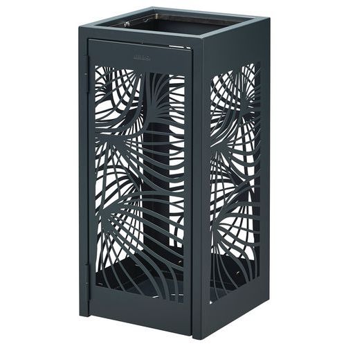 Poubelle D'extérieur Bella à Poser/fixer 110l - Anthracite 7016