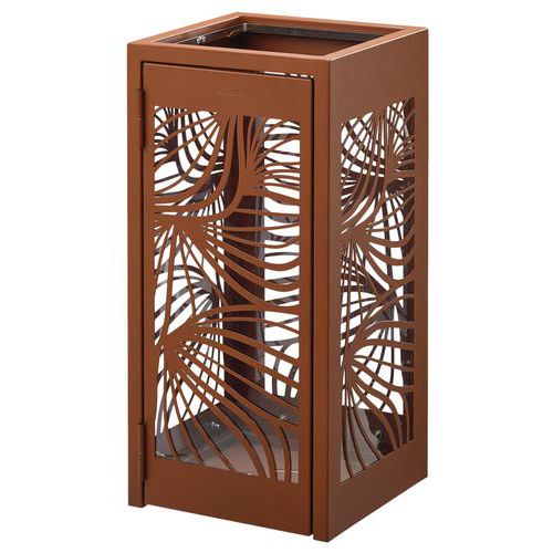 Poubelle D'extérieur Bella à Poser/fixer Anti-nuisible 110l Effet Corten