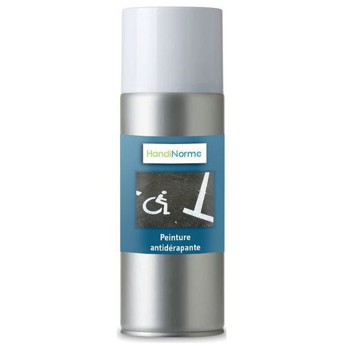 Peinture aérosol antidérapante verte - 0.7 kg - Accessibilité handicapé - Idéale pour surfaces sûres