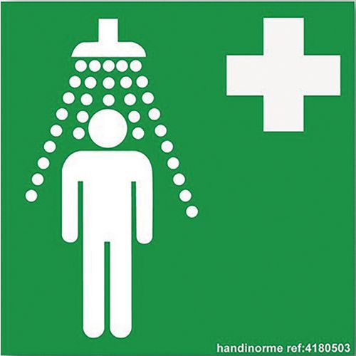 Panneau Douche De Sécurité Pvc 125x125mm