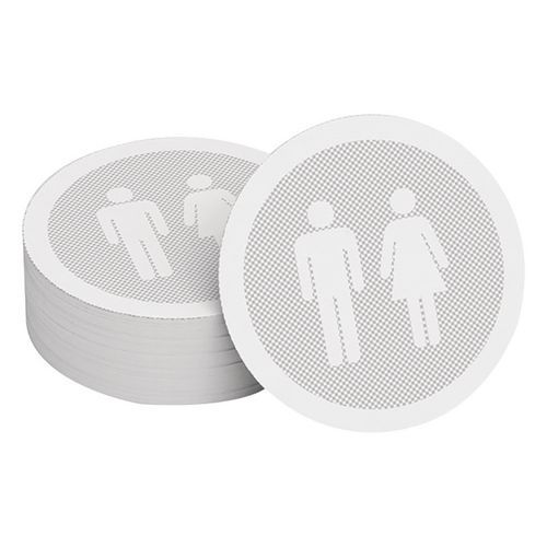 Lettrage Adhésif Pour Contremarche Wc Noir