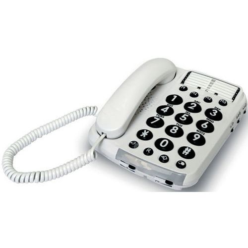 Téléphone larges touches et son amplifié Téléphone larges touches et son amplifié